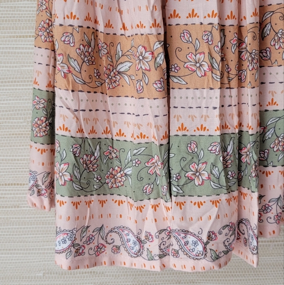 In Loom Women's Pink Floral Dress M - Picture 7 of 8